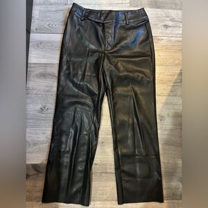 Meshki Black Faux Leather Pants
